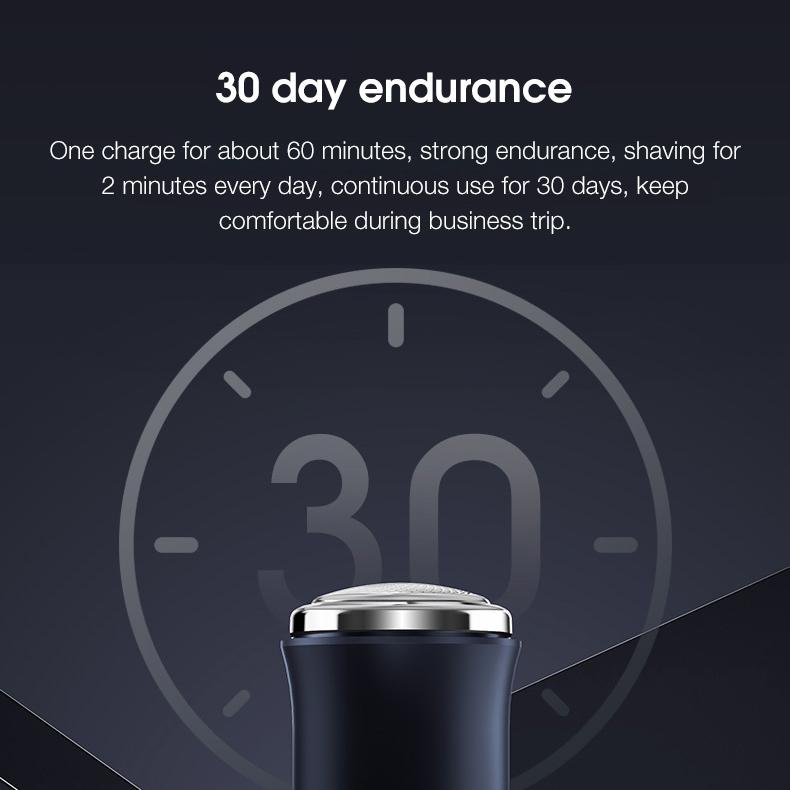 Xiaomi Enchen мини-электрическая бритва для лица для мужчин перезаряжаемая машина для бритья бороды влажная-сухая водонепроницаемая электробритва для путешественников двойного назначения