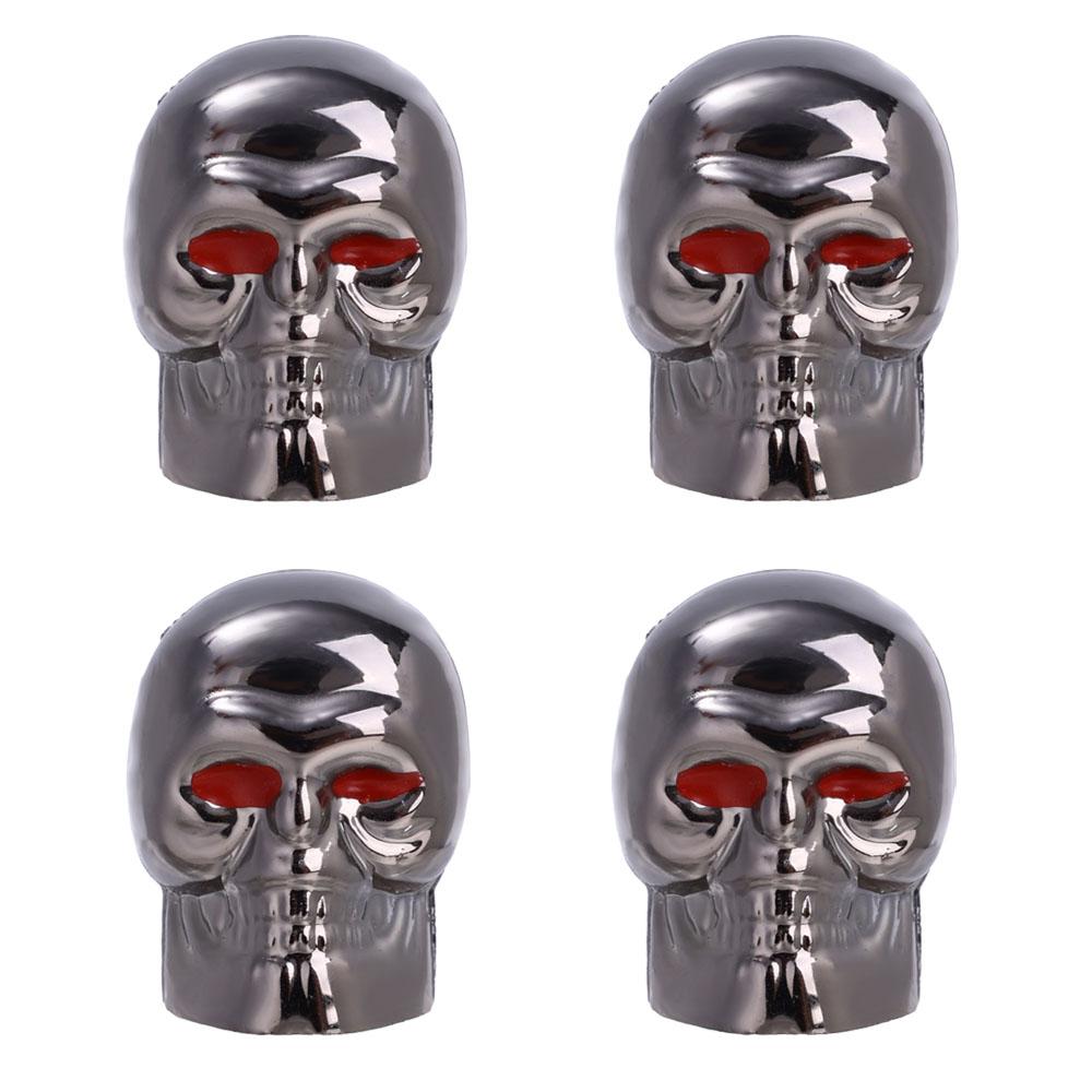 Крышка клапана автомобиля в виде черепа, колеса мотоцикла, шины, антикоррозийный медный сердечник, декоративная крышка штока клапана Шредера