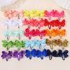 30PCS Random Butterfly Hair Clips for Girls Double Ponytail Hairgripes Ribbon Bows Barrette Kids Headclips