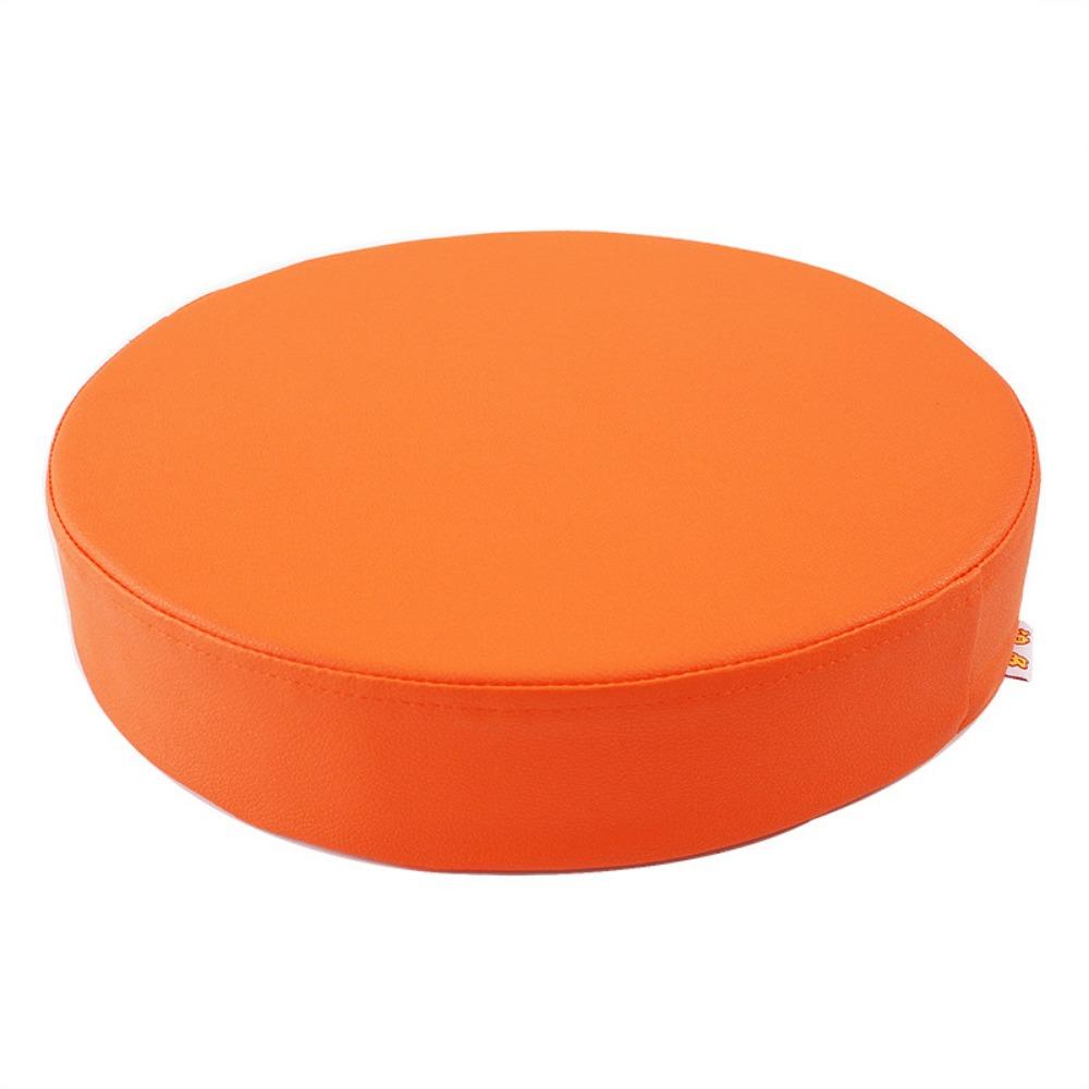 Thicken Leather Round Cushion Japanese Style Upholstered Cushion Simple Sponge Cushion  for Home