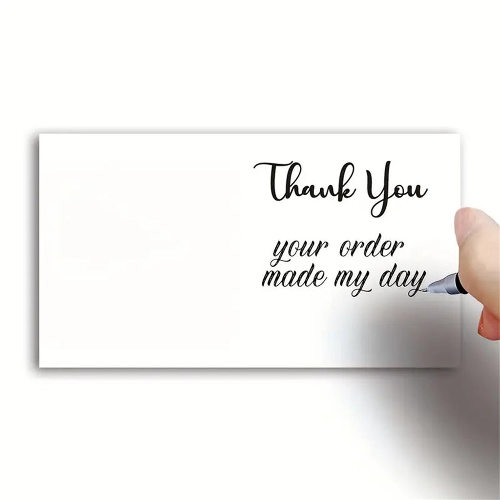 Pack Of 50 Customer Appreciation Thank You Cards Personalized Greeting Card Handmade Gratitudes Cards for Shoppers