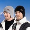 Men's Hat Winter Thermal Knitting Woolen Cap Velvet Cold Protection