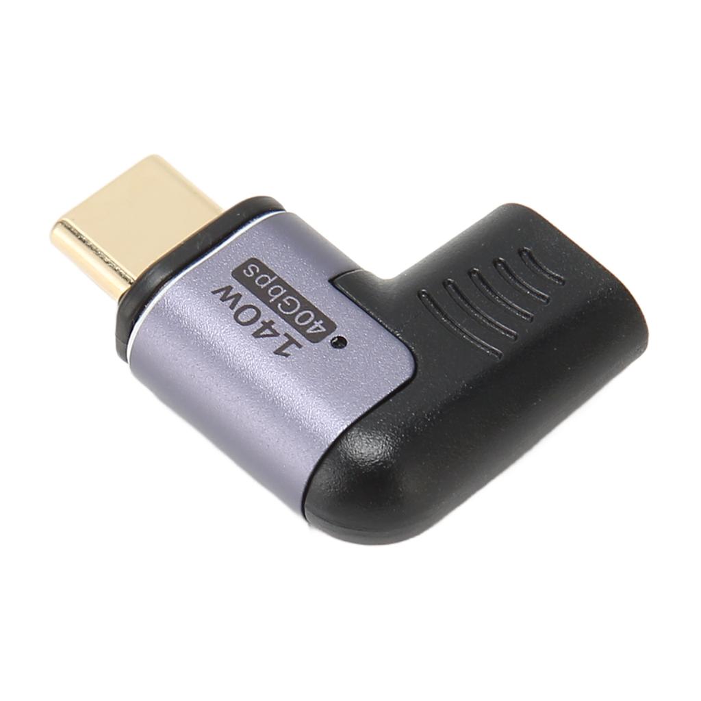 USB C Magnetic Adapter 140W 40Gbps Right Angle 8K 60Hz Supported 90 Degree Type C Adapter for