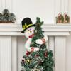 Christmas Decorations Santa Claus Snowman Tree Top Star Christmas Tree Hat Decoration Home Scene Decoration Decoration