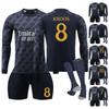 2324  Saint Germain Home Long Sleeve Soccer Jerseys Shorts And Socks Three Piece Set