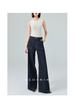 Designer High-Waisted Wide-Leg Jeans for Women - Trendy Spring Floor-Length Denim Pants