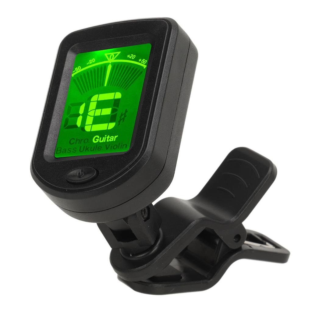 Цифровой электронный тюнер Многофункциональный Высокоточный Клипсовый Устройство для настройки струнных инструментов Гитара Укулеле Скрипка