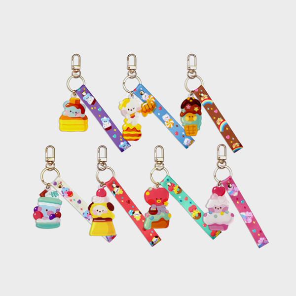 LINE FRIENDS BT21 Mini Acrylic Strap Key Ring