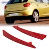 Pair of Red LED Rear Bumper Reflectors Brake Stop Lights for Seat Ibiza 4 IV 6J 5-Door 2008-2012 fits OEM  6J4945105 & 6J4945106