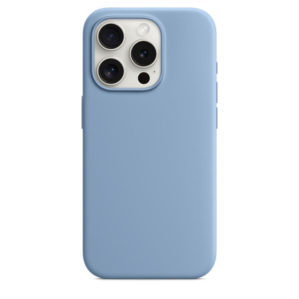 Унисекс магнитный чехол для телефона из жидкого силикона для iPhone 15/15 Pro Max, Ударопрочный