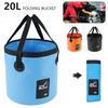 20L Waterproof Water Bags Folding Bucket Portable Outdoor Foldable Bucket Water Container Collapsible Fish Washbasin Bucket