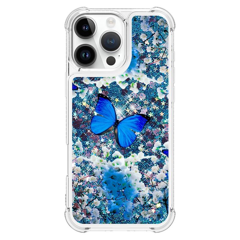 Чехол для i Phone 16 Pro Max на Для Funda iPhone 16 Pro MAX Чехол Блестящий Динамичный Жидкий Чехол Для Apple16 Plus 16ProMax Чехлы Etui