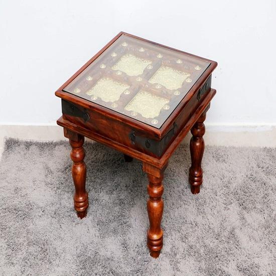 Antique Design Solid Wood Coffee Table Garden and Outdoor Table Decorative Living Room