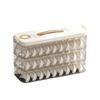 1/2/3/4 Layers Dumpling Box Plastic Pasta Storage Box Portable Cookie Storage Containers  Snack