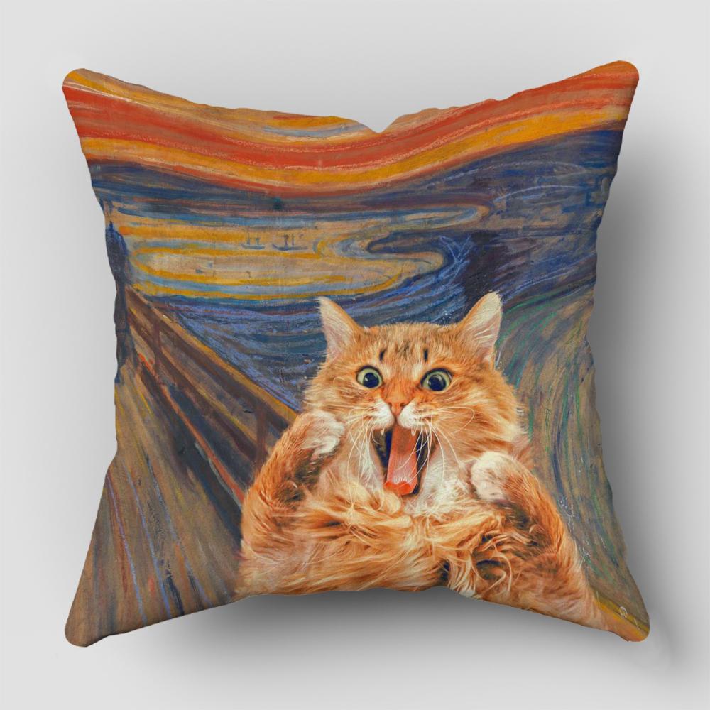 Коллекция принтов масляной живописи Ван Гога Декоративный узор Наволочка для дома Квадратный Декор для офиса Наволочка для подушки наволочки