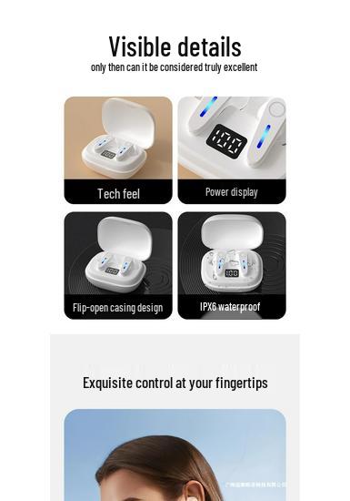 Новая модель беспроводных Bluetooth-наушников: HD-звонки, Шумоподавление, Универсальная посадка, Сверхдолгий срок службы батареи, Большая емкость