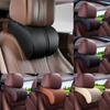 Leather Memory Foam Car Neck Pillow, Ergonomic Headrest Massage Cushion for Seat, Travel Head Support Car Accessories