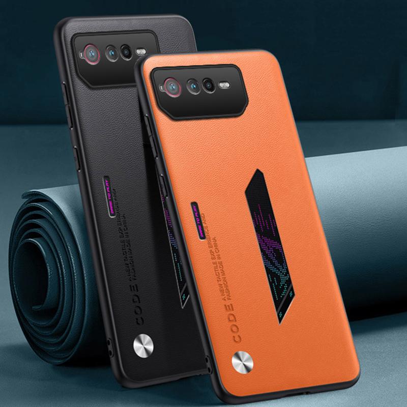Роскошный чехол из искусственной кожи для Asus ROG Phone 6 D 6D, задняя крышка, силиконовый противоударный защитный чехол для телефона для Asus ROG Phone6 D 5G