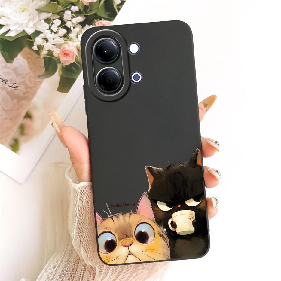 Для Vivo Y05 4G Чехол Новый Роскошный Бант Сердце с Рисунком Мягкий ТПУ Чехол для Телефона Для Vivo Y11d Y 05 VivoY05 VivoY11d Чехлы Сумки