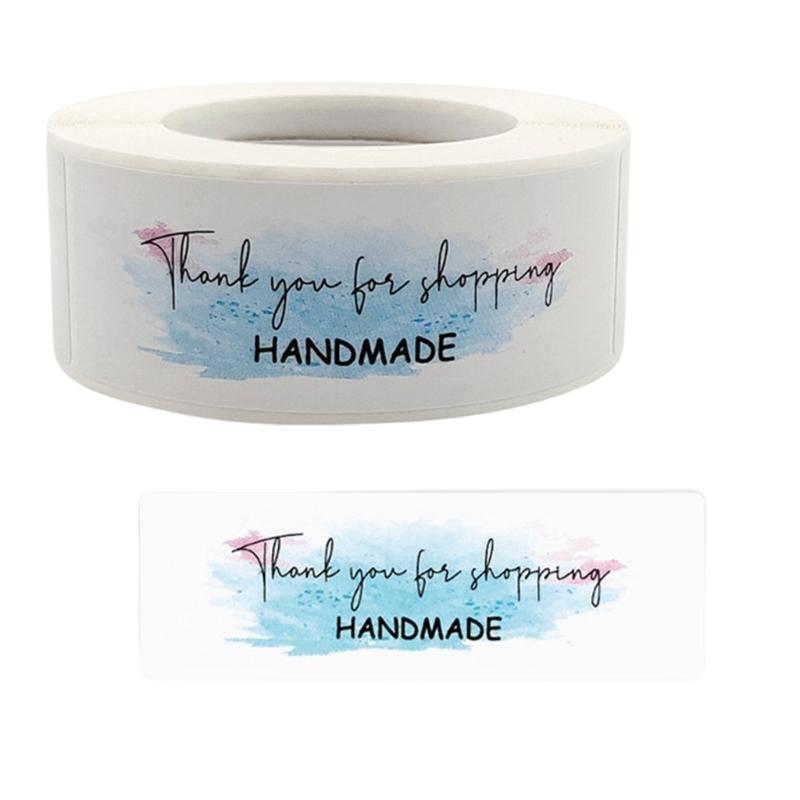120 шт./рулон Рулон наклеек «Спасибо» для упаковки подарков и запечатывания конвертов