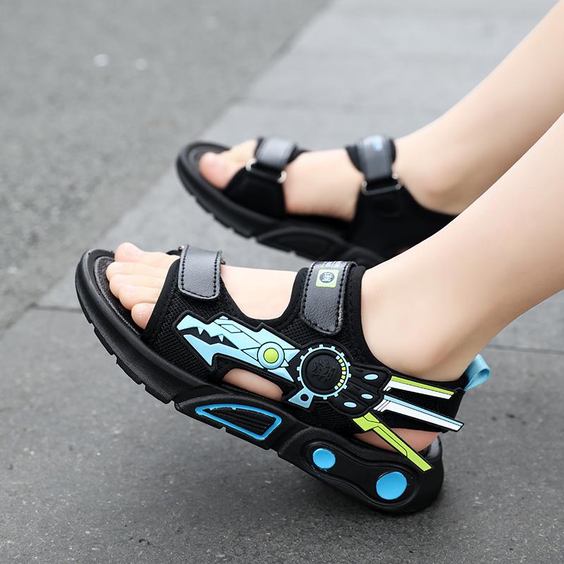 Летние детские сандалии 28-40 лет, уличная пляжная спортивная обувь, сандалии Magic Boy, сандалии для девочек