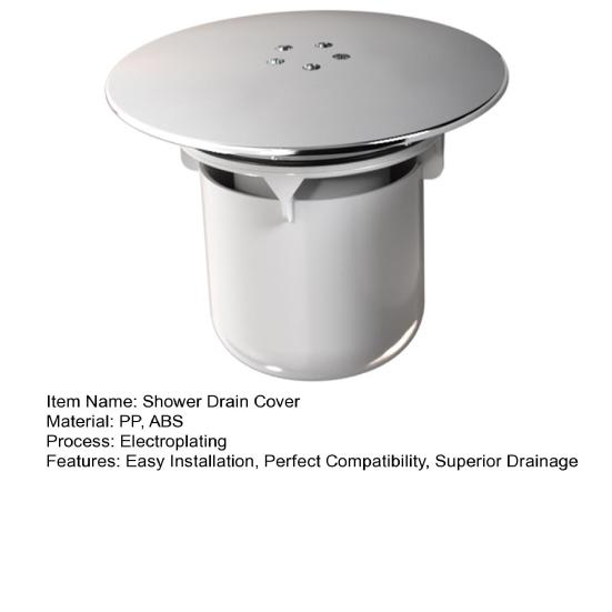 Крышка сливного отверстия для душа Yousheng Chrome Finish, простая установка, погружной стакан, быстрый слив, сменная крышка сифона по британскому стандарту