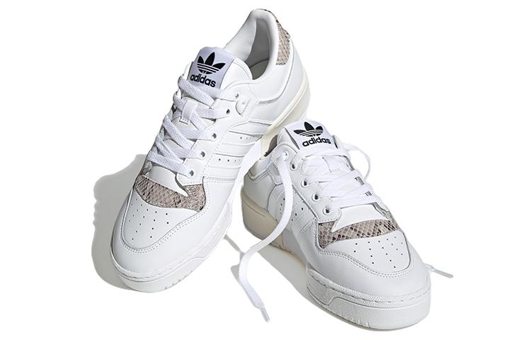 adidas Женские Rivalry Low 86 'Белая змеиная кожа' Женские HQ7019