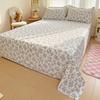 100% Cotton Flat Sheet Pillowcase Floral Style Bed Sheet Set Skin-friendly Bed Linen Adults Kids Flat Bedsheets Roupa De Cama