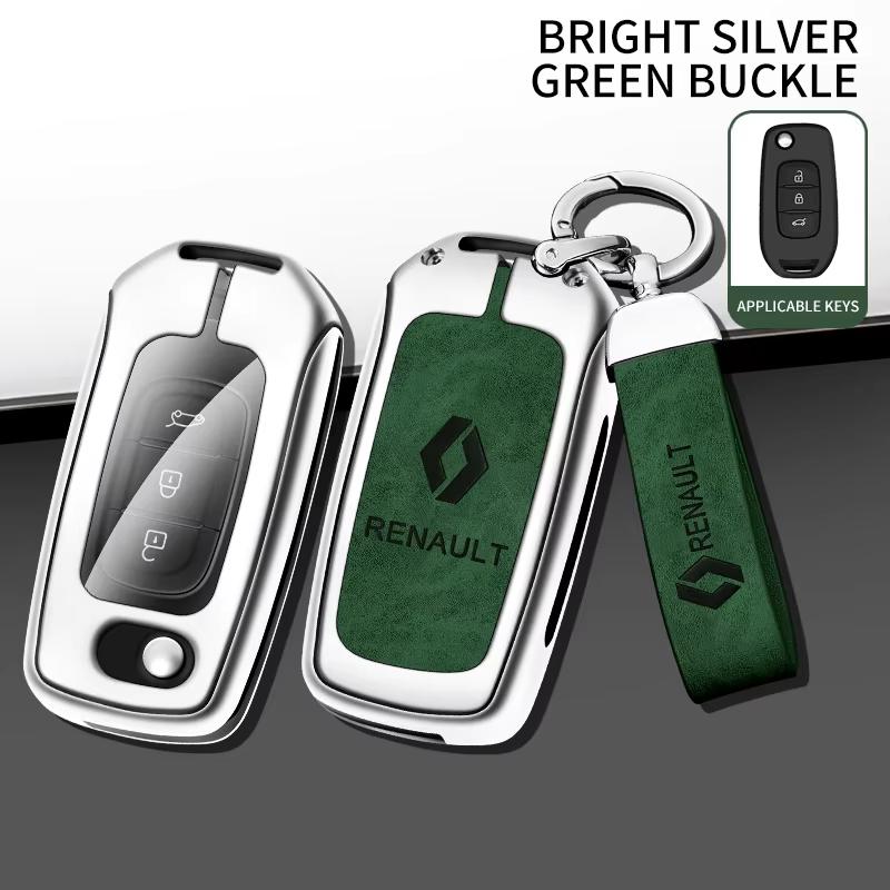 Interior Stickers Car Key Case Cover For Renault Koleos Kadjar Captur Megane Talisman Espace Clio Zoe Scenic 4 Arkana Dacia Sand