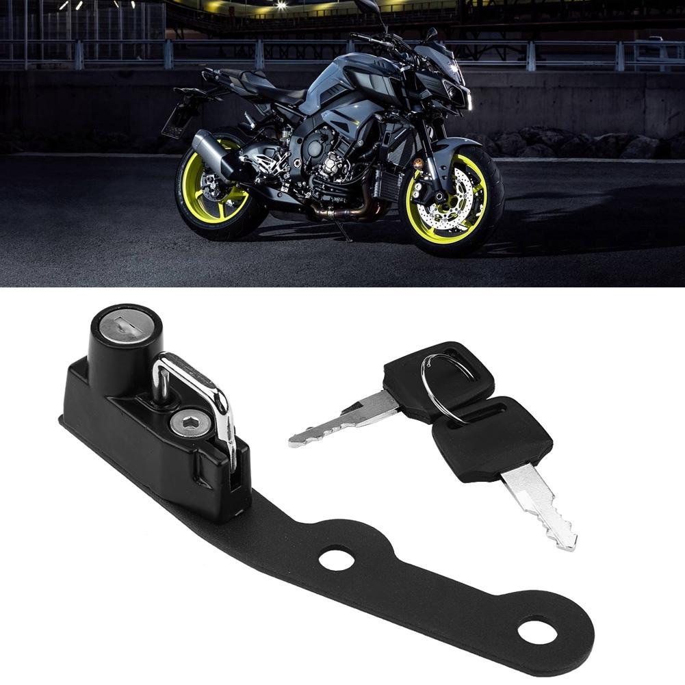  Motorcycle Helmet Lock Mount Hook for MT-09 FZ-09 FJ-09 XSR900 - Motorcycle & Powersports Accessories Electronics Alarms Theft 