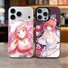 Чехол для телефона с персонажем Аниме N-Нино Н-Накано для iPhone 17,16,15,14,13,12,11 Plus,Pro Max, Цветной Серебристый Чехол для Телефона