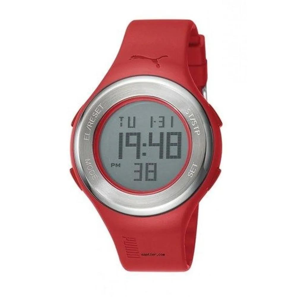 Puma Цифровые часы с уретановым ремешком PU910981006 Красные