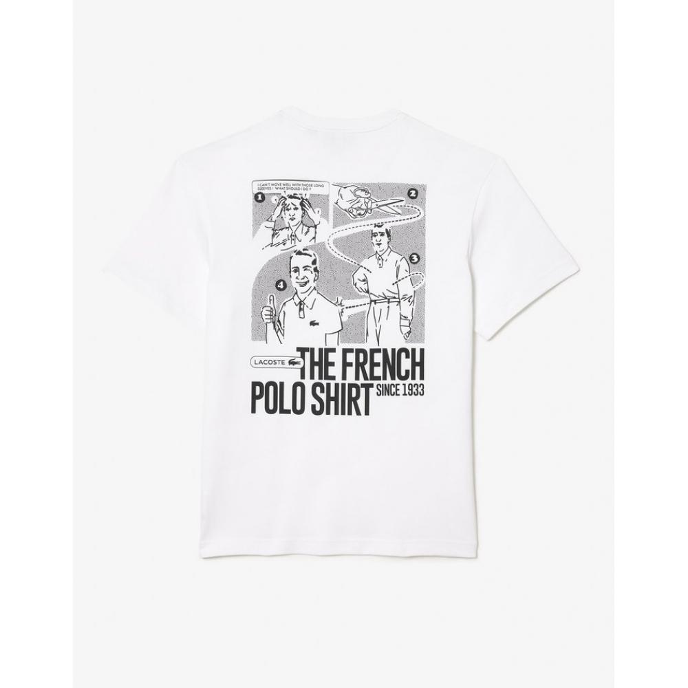 Lacoste Футболка с рисунком для мужчин S comicS Th7363 54g 001