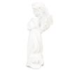 Статуэтка младенца-ангела белая высотой 10,8 дюйма, ручная резьба, богатая деталями, смоляная фигурка херувима для сада