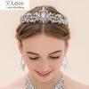 Хрустальные короны и диадемы с гребнем на голову для девочки или женщины на день рождения, свадьбу, выпускной, Рождество, Валентина