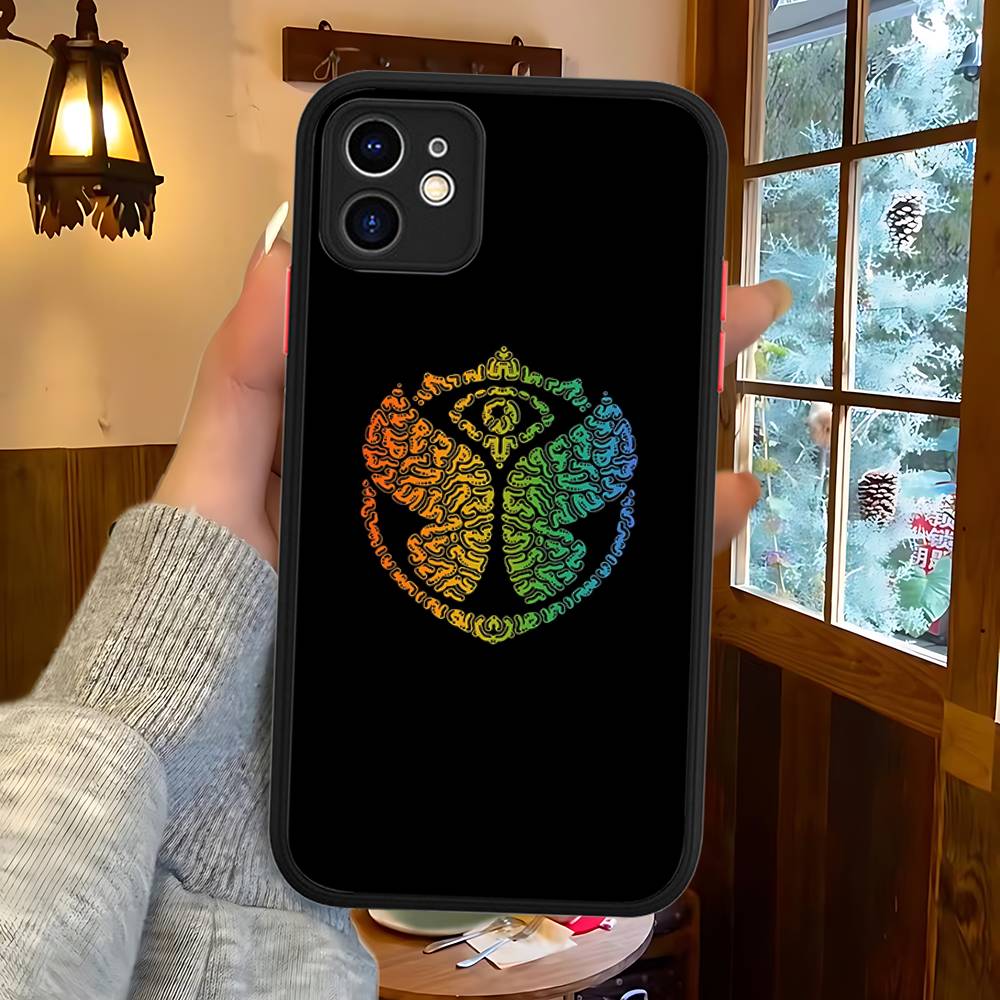 T-Tomorrowlands Music Logo Phone Case For IPhone 16 15 14 13 12 11 Pro Max Plus X XS MAX Black Matte Phone Fundas