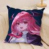 TTouhou Project role game Cushion Cover Silky Short Plush Invisible Zipper Dustproof Sofa Pillow Case for Home Decor