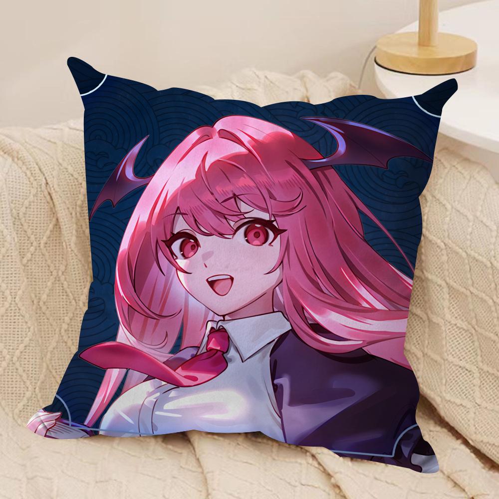 TTouhou Project role game Cushion Cover Silky Short Plush Invisible Zipper Dustproof Sofa Pillow Case for Home Decor