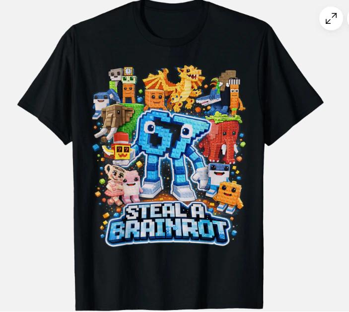 Six Seven 67 Steal a Brainrot Meme Funny Gifts Fun Unisex T-Shirt