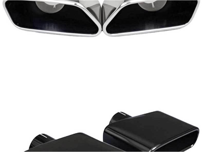 Автомобильная черная титановая выхлопная труба из нержавеющей стали с квадратным выходом для BMW