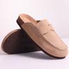 Fashion Comwarm New Cork Clogs Women Fashion Cork Slippers Indoor Soft Flats Slippers Cow Suede Clogs And Mules Outdoor Beach Shoes Men