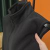 Men's Japanese-Style Polar Fleece Vest - Casual Spring & Autumn Waistcoat