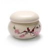 Декоративная керамическая чашка для ногтей с крышкой для акриловой жидкости и пудры - Цветочный узор Диспенсер