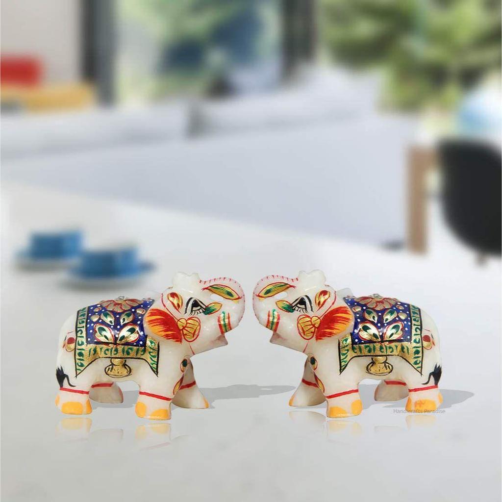 Пара мраморных слонов с тиснением, картина Hpmr