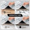 CASAVERA 12 Pcs Rug and Carpet Tape Grippers, Non-Slip, for Hardwood and Tile Floors, Durable Double-Sided Tape for Area Rugs, Adhesive Rug Stickers
