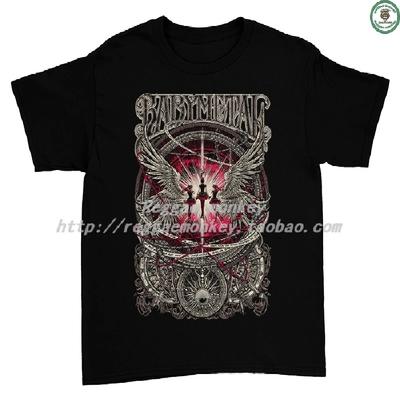 Футболка с логотипом группы Babymetal Унисекс Мужская Женская Летняя С коротким рукавом Модный Бренд Футболка Роскошная Повседневная Винтажные Топы1