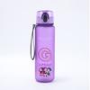 650ml KPop Demon Hunters Sports Water Bottle Boy Motivational Leak Proof Portable Reusable Cups Outdoor Travel Gym Jugs Gift