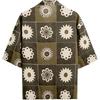 Zara Свободная хлопковая рубашка с коротким рукавом и принтом солнца, мужские рубашки цвета хаки 5820820-505