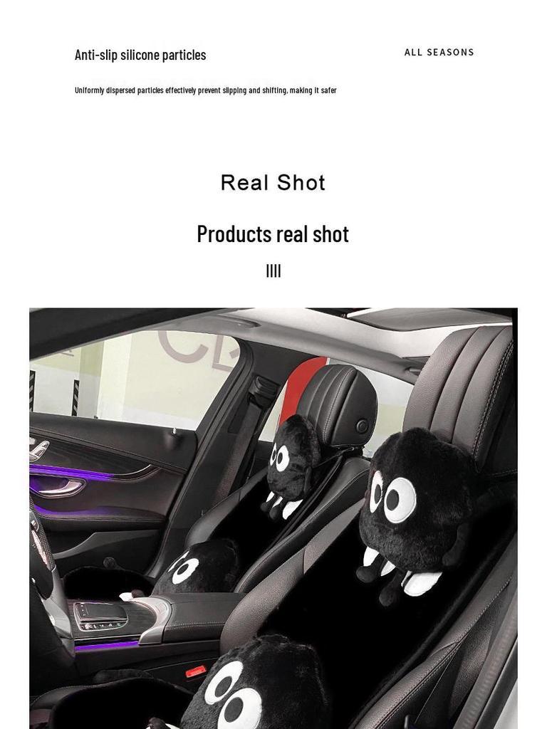 Luxury Winter Plush Heated Car Seat Cushion Set - Anti-Freeze, High-End Design for Women