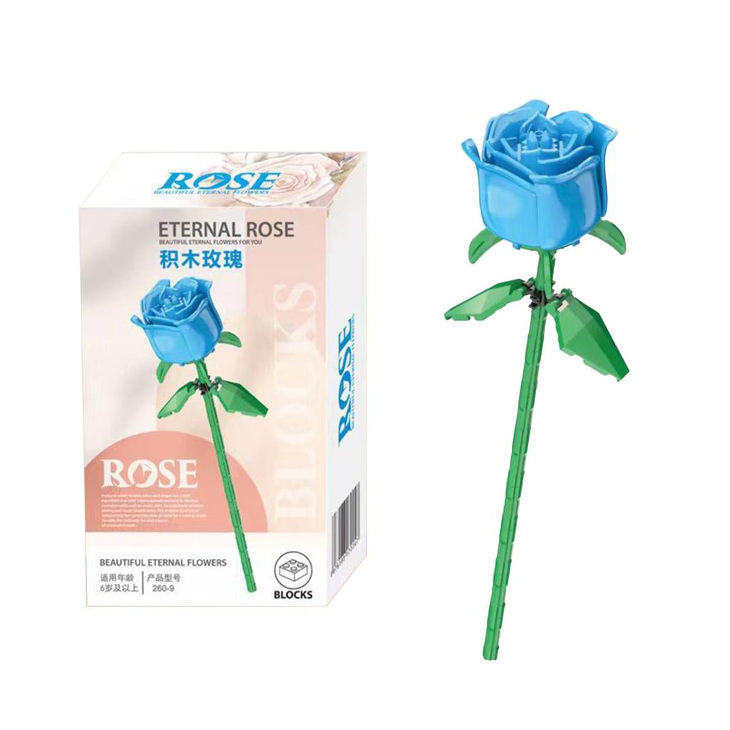 Rose Bouquet Building Block Set, Home Decoration Roses, Everlasting Bouquet Valentine's Day Gift For Her,
